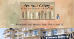 Desktop Screenshot of peninsula-gallery.com