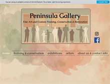 Tablet Screenshot of peninsula-gallery.com